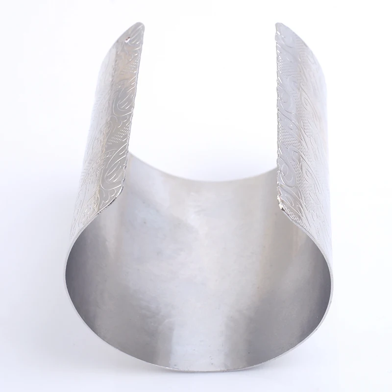 FLDZ винтажный панк браслет для женщин Готический широкий длинный металлический изогнутый резной узор браслет модные ювелирные изделия Аксессуары подарок
