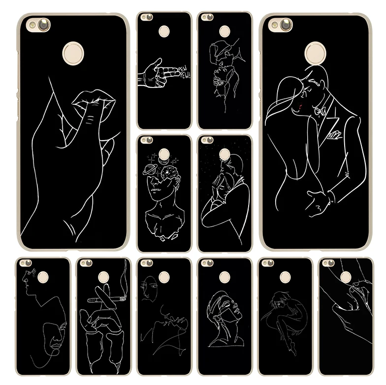 

Lavaza Line art body painting Case for Xiaomi Redmi S2 6 Pro 6A 5 5A 4X 4A Note 7 6 5A 5 4 4X 3 Pro Cover