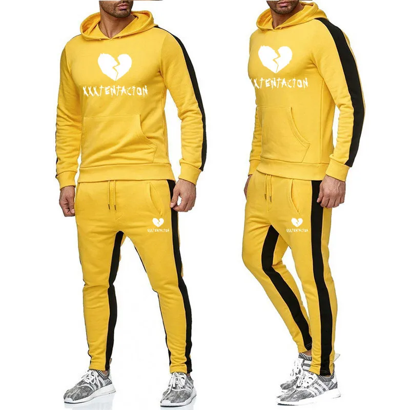 New Men's Autumn Revenge XXXTentacion Hoodies Tracksuit Set Male Sweatshirt Sweatpants Fashion Trousers High Street Jackets Sets