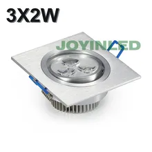 10 шт. 3 Вт/6 Вт квадратный светодиодный потолочный светильник Встраиваемая Светодиодная панель лампы домашний светодиодный светильник для спальни Теплый/coldwhite