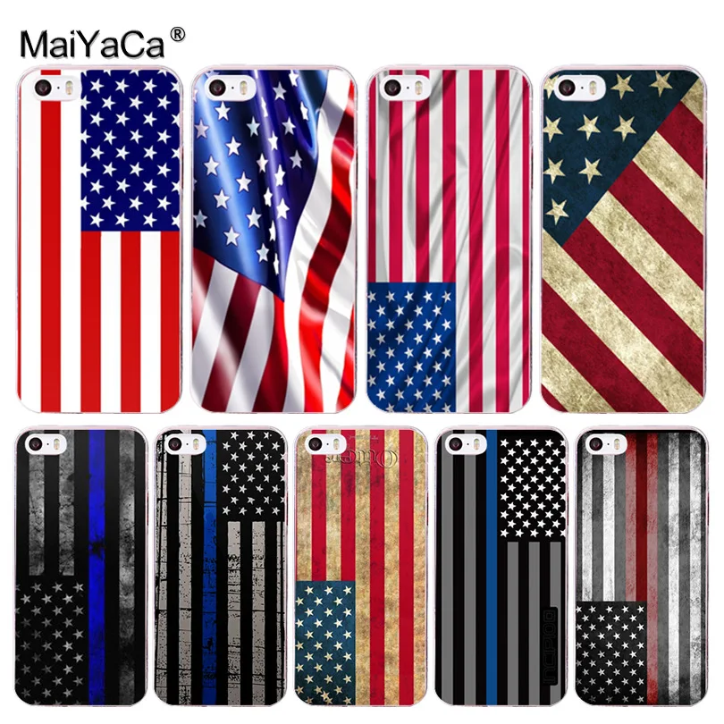 Мягкий tpu чехол MaiYaCa с американским флагом для iPhone 8 7 6 6S Plus X 5 5S SE 11pro max | Мобильные