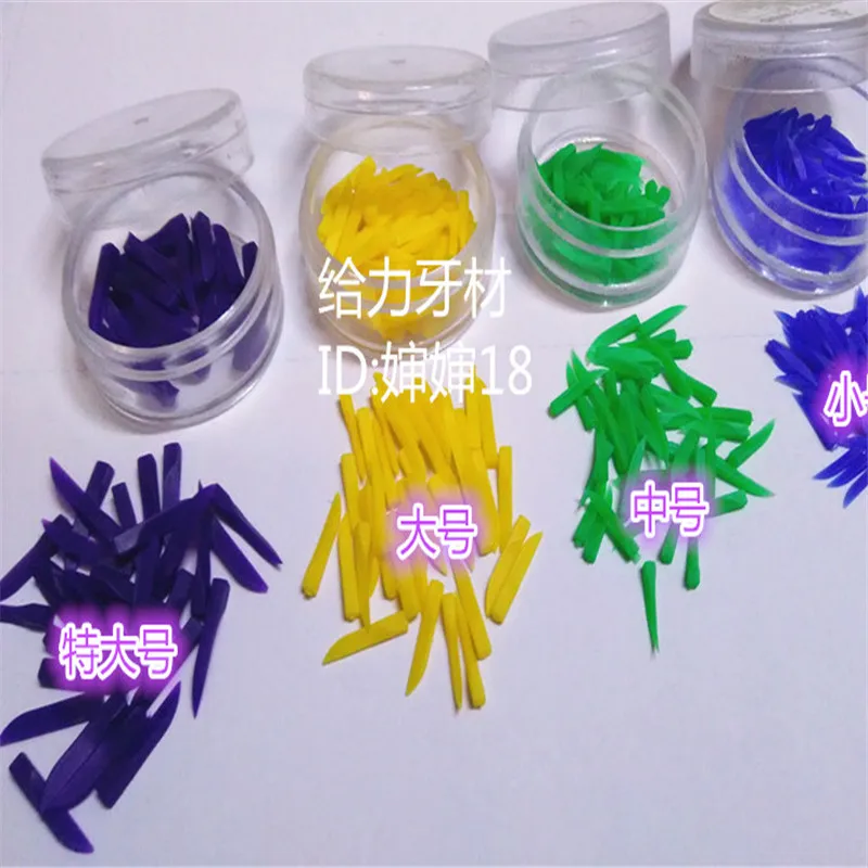 

A0147 400pcs Dental disposable Plastic Wedge With Hole All 4 sizes wave shape Wedge