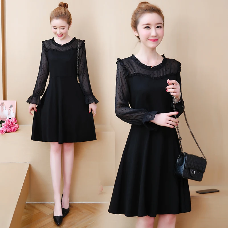 Большие размеры платье одежда L-5XL XXL XXXL 3XL XXXXL 4XL кружевное женское свободная