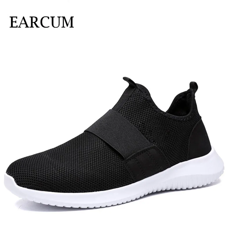 Men's Fashion Mesh Running Shoes For Men Slip-On Spring Casual Sneakers Breathable Light-Weight Outdoor Mans Trainers Footwear | Спорт и