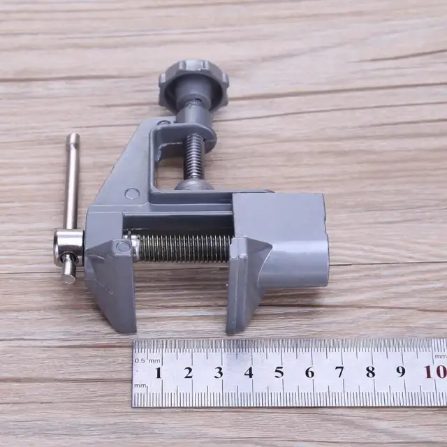 Household 40mm Mini Aluminum Small Clamp On Table Bench Vise Vice Tool