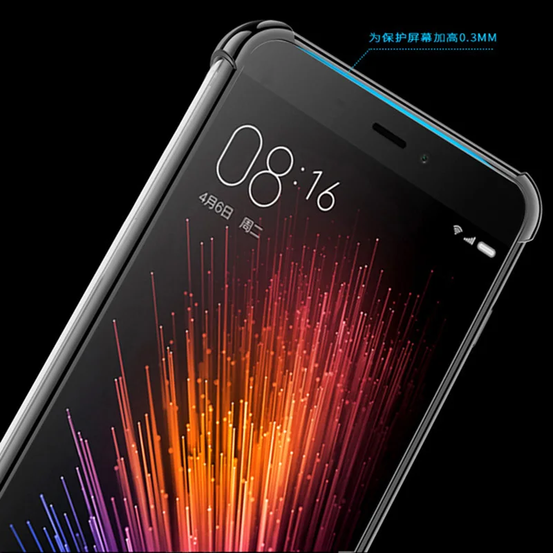 Мягкий чехол из ТПУ чехол для Xiaomi mi 5 ультра тонкий прозрачный блестящий чехол 5,15 ''для mi 5 mi 5 mi xed силиконовый чехол для телефона