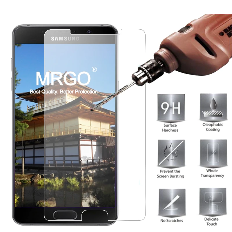 

Tempered Glass for Samsung Galaxy A5 2016 Screen Protector Protective Film, Mobile Phone for Samsung A5 Glass
