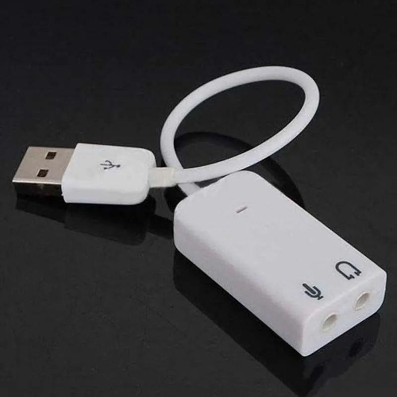 10 قطعة USB2.0 الصوت كارت الصوت كابل محول 3D الظاهري 7.1CH Win7 8 لينكس ماك OS