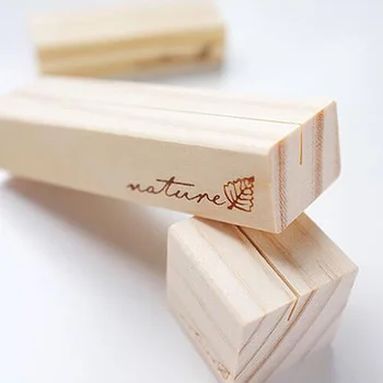 

Natural Wood Memo Clips Photo Agenda Holder Clamps Stand Card Desktop Message Crafts Office Stationery Organizer Home Decoration