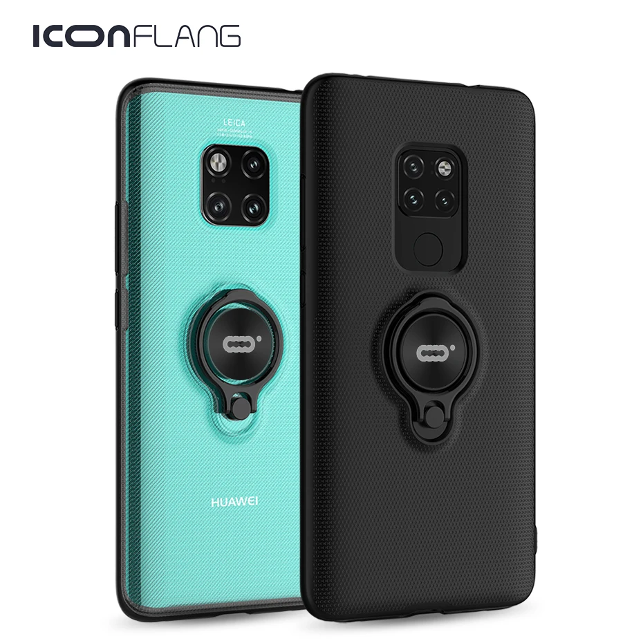 Чехол huawei mate 20 Pro Магнитный чехол с кольцом бронированный жесткие чехлы для
