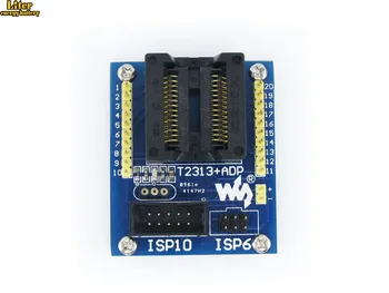

ATtiny2313 ATtiny4313 AVR SOIC20 (300 mil) ISP 10-pin/6-pin ISP Programming Adapter Test Socket