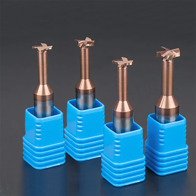 

1pc 4 6 8 10mm Shank T Type Grooving Milling Cutter Overall Alloy Tungsten Steel Slotting Router Bits CNC Tool Endmill
