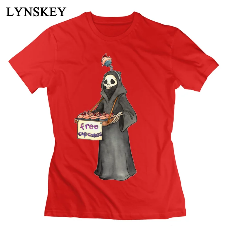 LYNSKEY Women T-Shirts Slim Fit Family Tops Tees Summer Fall 100% Cotton Round Neck Short Sleeve Slim Fit Free Cupcakes Sweatshirts black