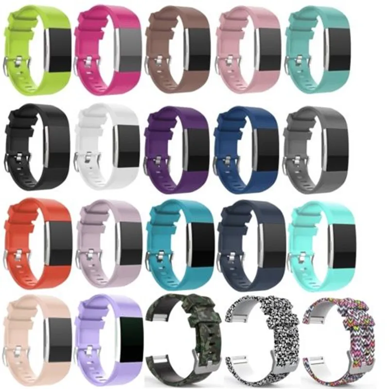 

Soft Silicone Replacement Strap For Fitbit Charge 2 Heart Rate Smart Wristband Bracelet Watch Bands