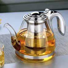 Freies verschiffen BORUN große kapazität teekanne elegant tasse glas tee-set glas teekanne