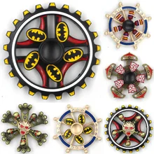 Металлический палец декомпрессии гироскопа цинковый сплав двойной палец гироскопа взрослых декомпрессии игрушка беспокойство EDC Спиннер три Спиннер