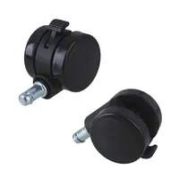 2" Metal PU Office Chair Swivel Casters Furniture Wheels Grip Ring Stem with Brake for Sofa Bed Goods Shelf Storage Rack 5Pcs - Image 4