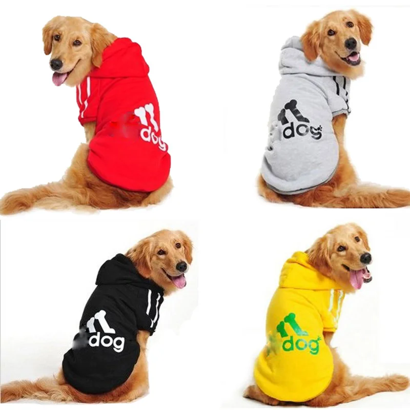Winter Large Size Golden Labrador Dog Clothes Cotton Warm Hoodie