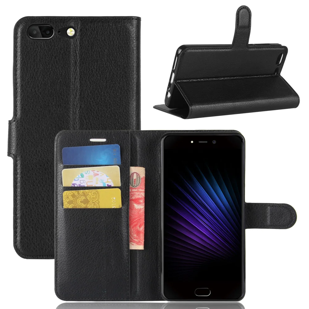 

For Leagoo T5 Case Premium PU Leather Card Slots Wallet Stand Case for Leagoo T5