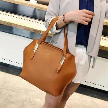 

Women PU Leather Shoulder Bag 4pcs/set Solid Color Composite Bags Female Crossbody Bags Clutch Messenger Bags Totes Wristle