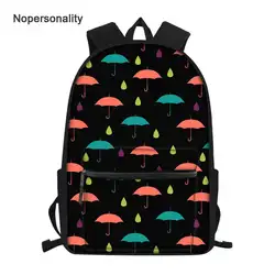 Nopersonality, черный зонт, школьная сумка, набор для принцессы, для девочек, уникальный детский рюкзак для начальной школы, Mochila, студенческий