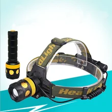 Многофункциональная ручка для верховой езды/кемпинга с фокусом Q5 головные лампы, фонарики, диапазон 100-500 метров, перезаряжаемая батарея 18650