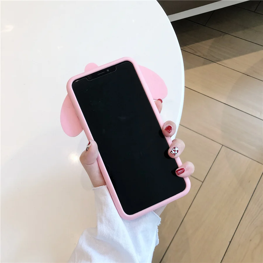 3D милый чехол для телефона с мультипликационным принтом My Melody Pom Purin Dog iPhone 6 6s 7 8 Plus