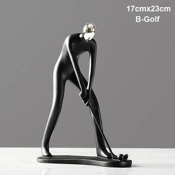 

1 Pcs Resin Statue Home Decor Craft Abstract Character Sculpture Desktop Ornaments J2Y