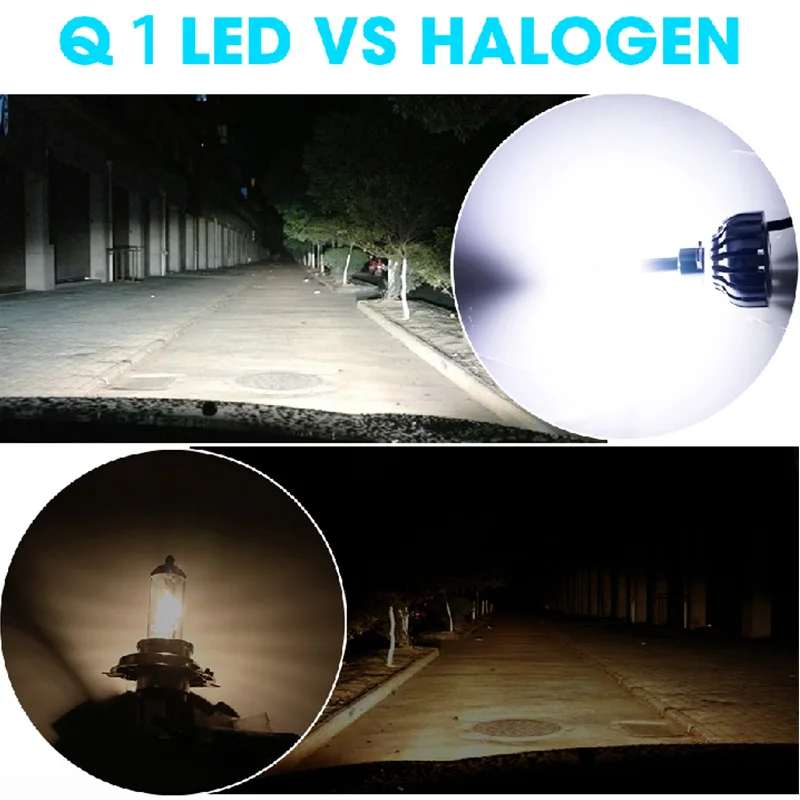 HLXG 4 стороны H7 LED 12000lm H4 HB2 лампа Автомобильные светодиодные фары автомобильные