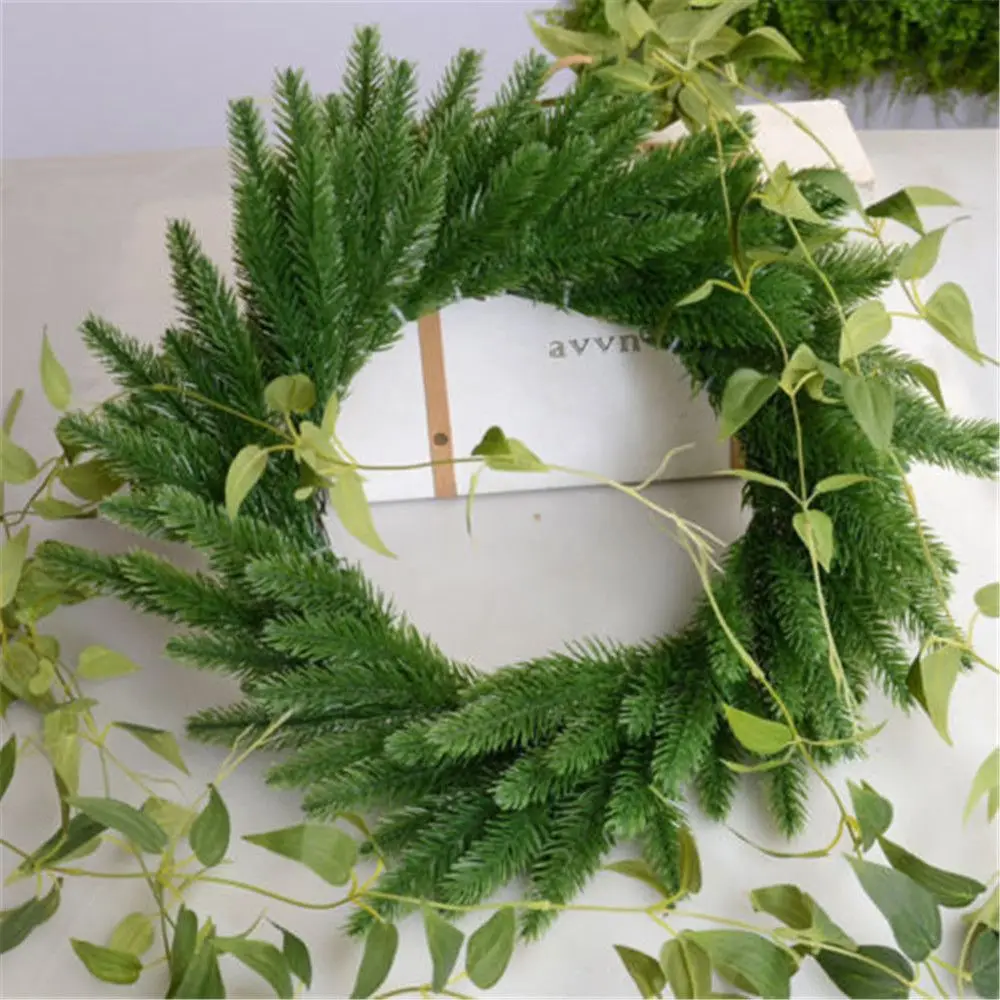 

10Pcs Artificial Flower Fake Plants Pine Branches Christmas Tree For Christmas
