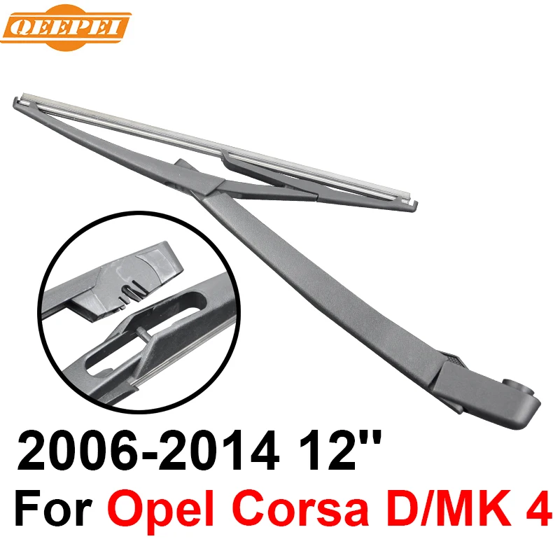 QEEPEI Rear Windscreen Wiper and Arm For Opel Corsa D/MK 4 2006 2014 12