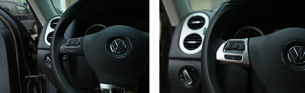 Многофункциональное украшение на руль с блестками для Volkswagen Golf 6 Magotan CC Lavida Passat Touran Tiguan Jetta MK6 Bora Polo