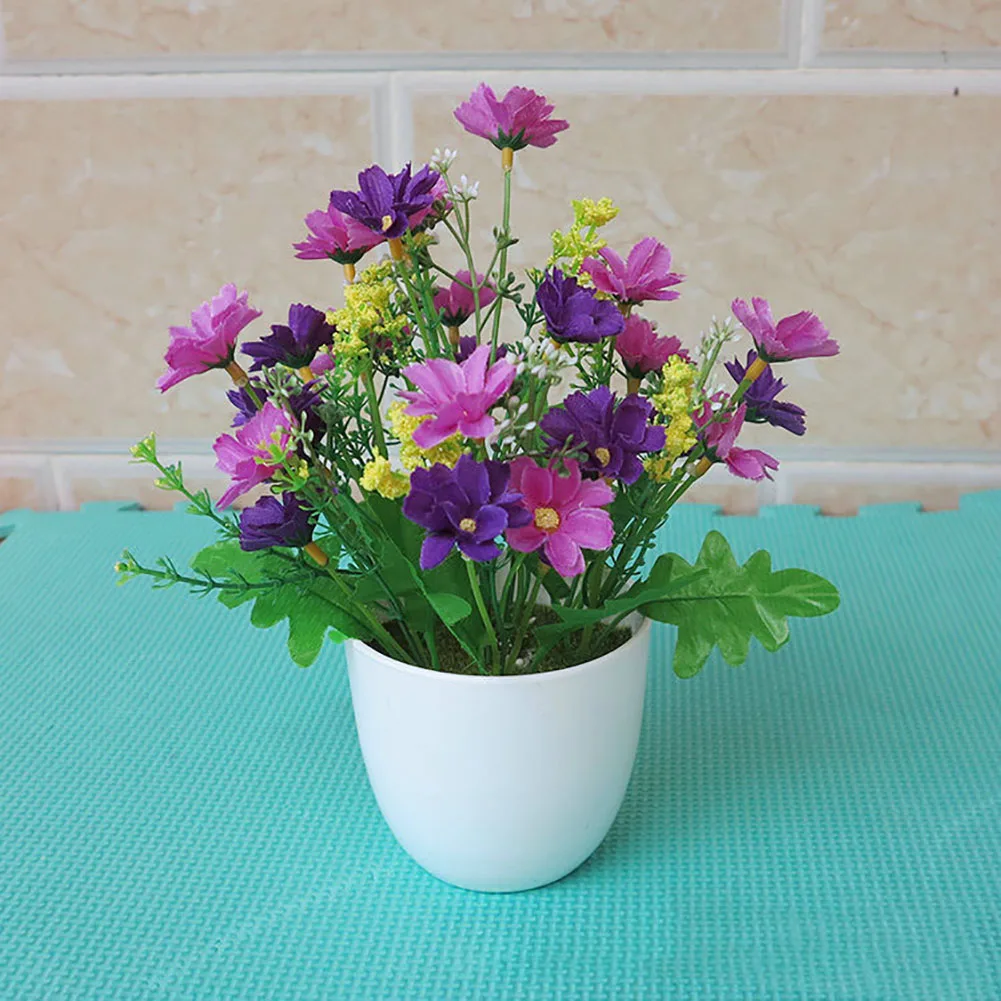 1 шт. искусственный цветок в горшках для сада DIY домашний деревенский Свадебный декор для сада
