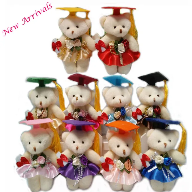 14cm 10pcs lot pp cotton kid toys plush doll mini small graduation