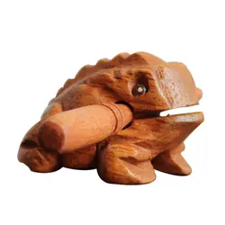Новый резной кваканье деревянные Ударные музыкальные звук древесная Лягушка тон блок игрушка