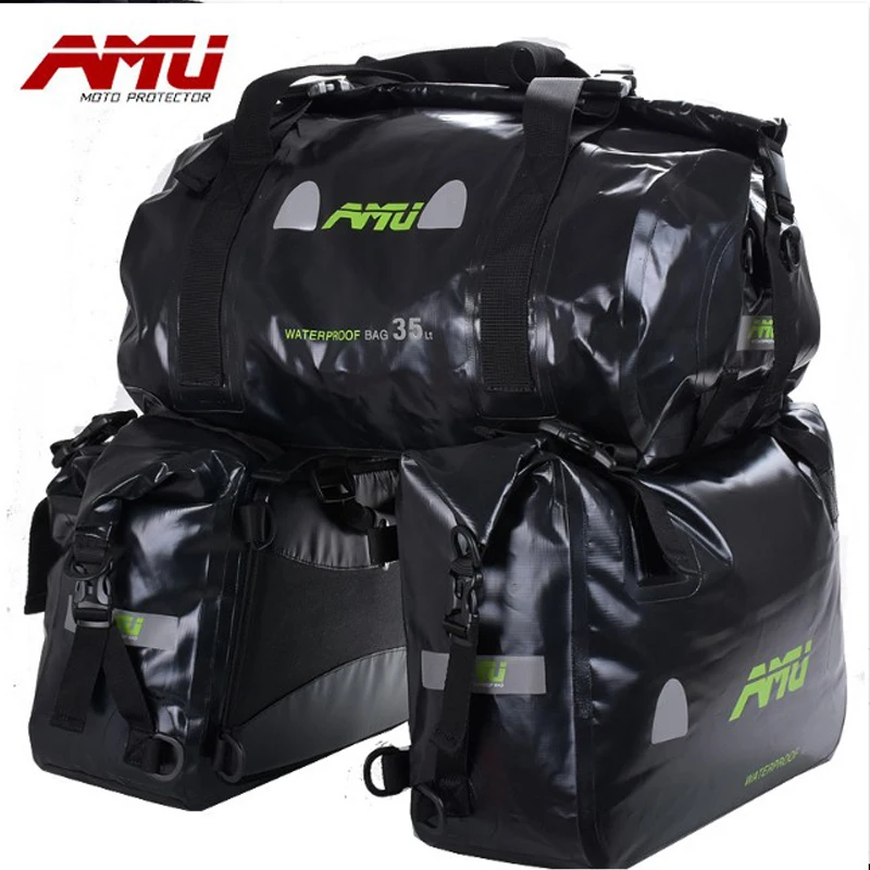 AMU мотоциклетная задняя Сумка водонепроницаемая сумка для седла мотоциклетного