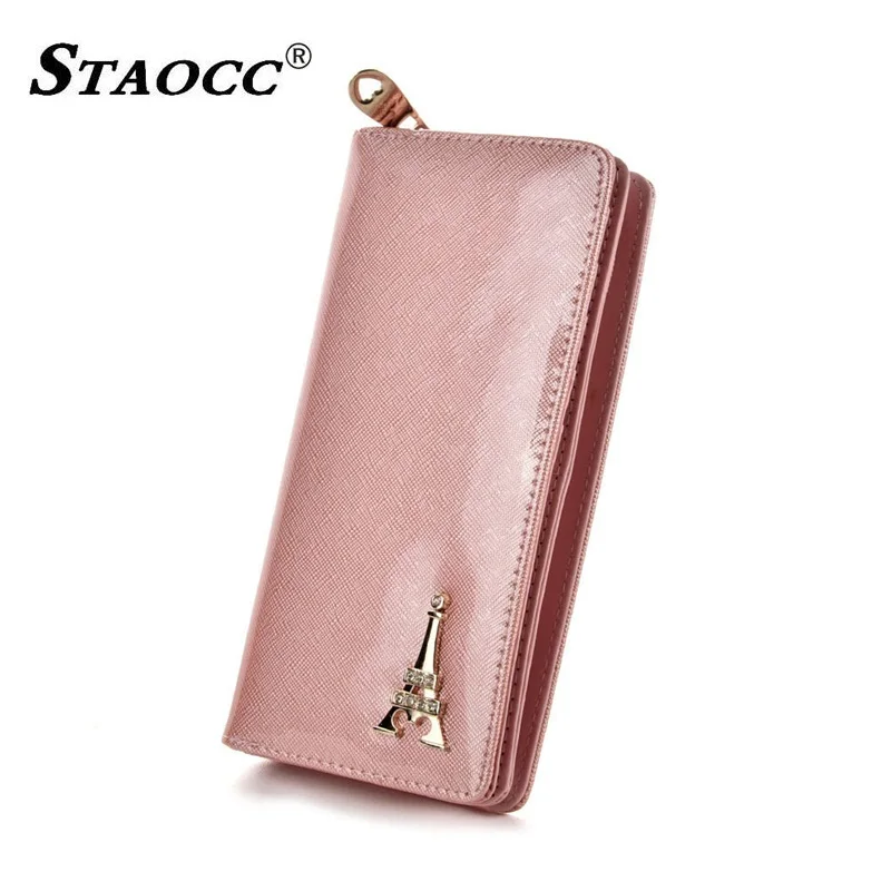 

Diamonds Eiffel Tower Design Clutch Purse Women Wallet Long Candy Colors Hand bag Wallet Coin Purse Card Holder Female Wallets