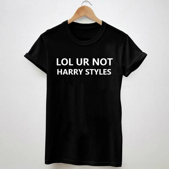 Футболка женская/мужская хлопковая с принтом LOL UR NOT HARRY|printed tshirt for women|tshirt womenprint |