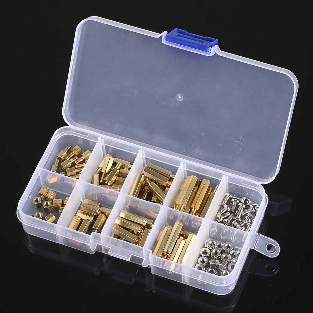 M3 PCB Hex Male Female Threaded Brass Standoffs 120pcs Long Screw Bolt