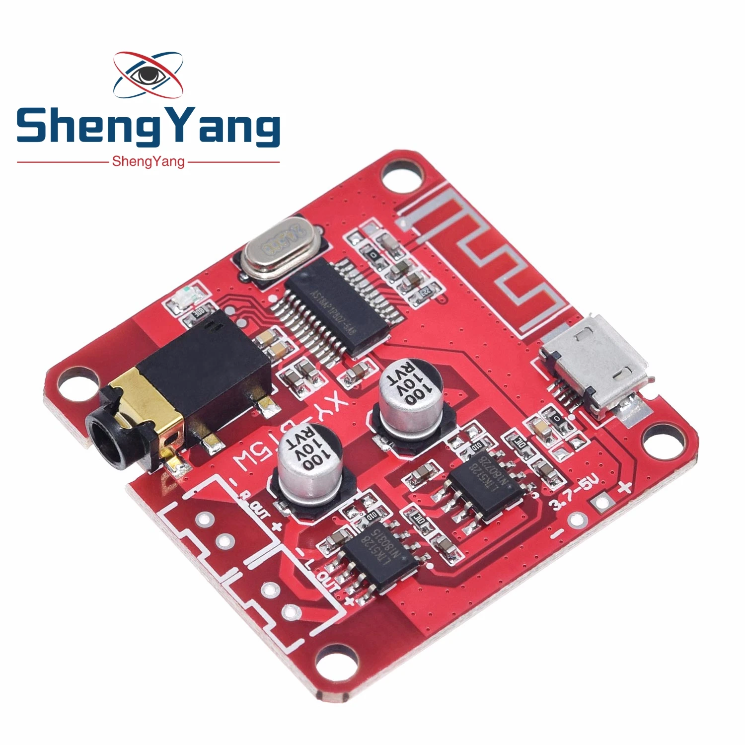 XY BT5W DC 3 7 ~ 5V Bluetooth 5 0 аудиоприемник 5w + Плата стереоусилителя мощности|Интегральные