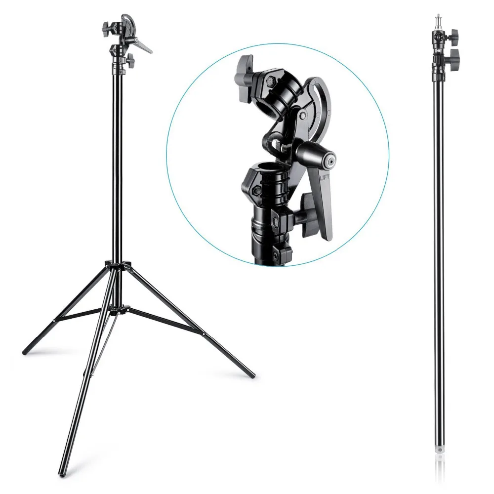  Neewer Max 13ft/390cm Two Way Rotable Aluminum Adjustable Tripod Boom Light Stand with Sandbag for 