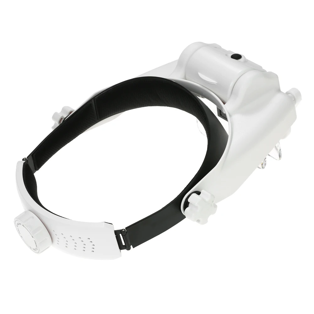 1X 1.5X 2X 2.5X 3.5X 8X оголовье увеличительные защитные очки помогает ручная лупа очки с Led светильник вспомогательный линза Лупа