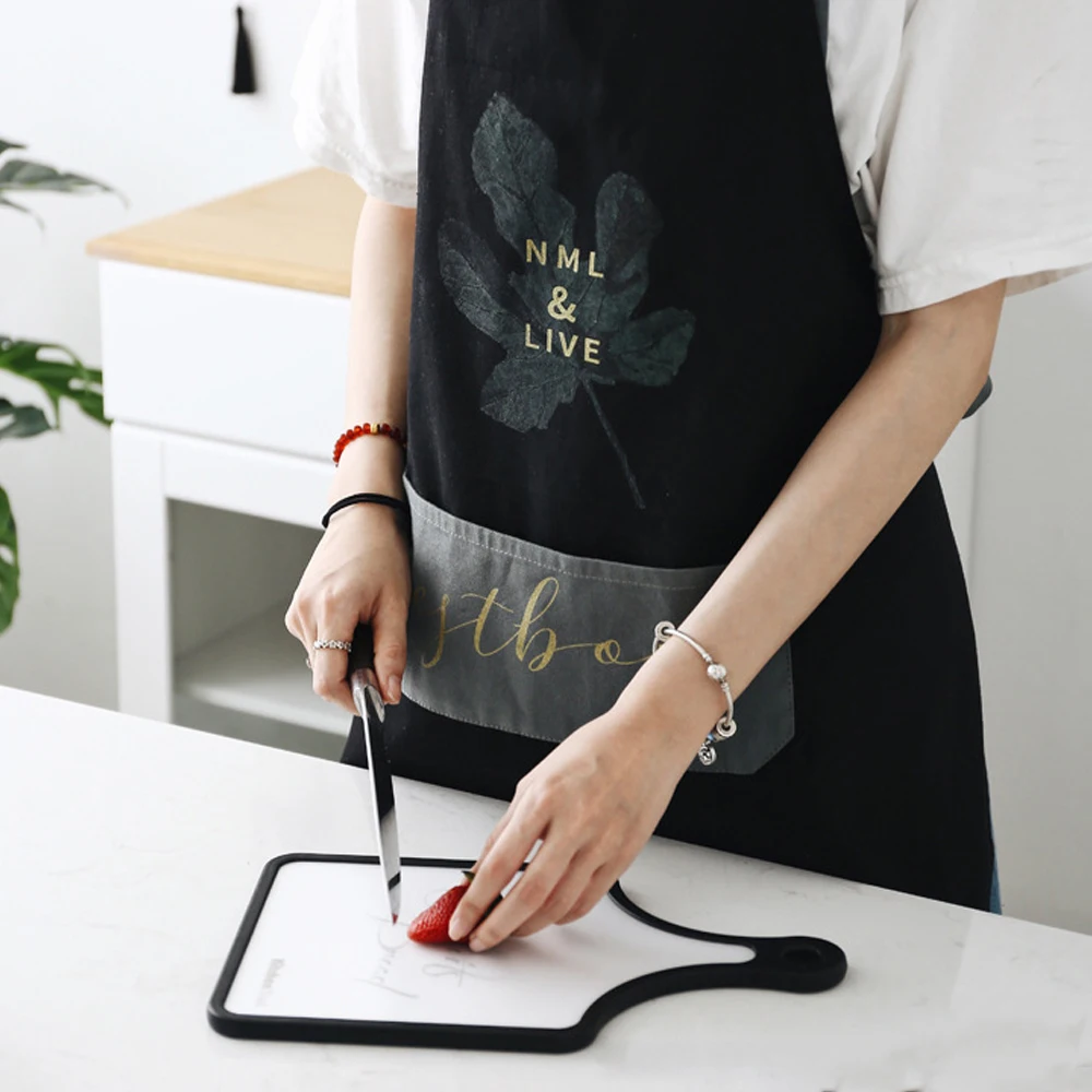 Lady Women Adjustable Cotton Linen High-grade Kitchen Apron For cooking aprons for woman washing aprons for woman cadeau homme (3)