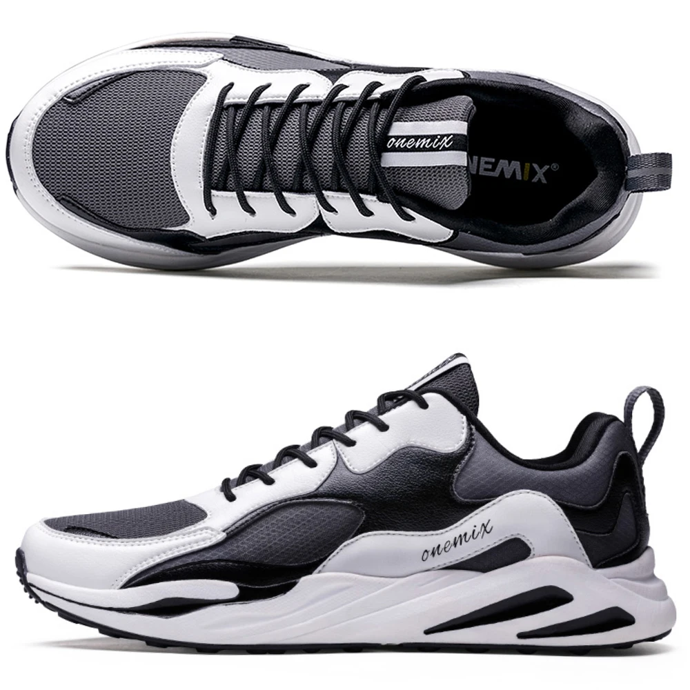 ONEMIX Women Casual Shoes Men Running Shoes Soft High Rebound Outsole Breathable Mesh Trail Trainers Outdoor Sport Sneakers