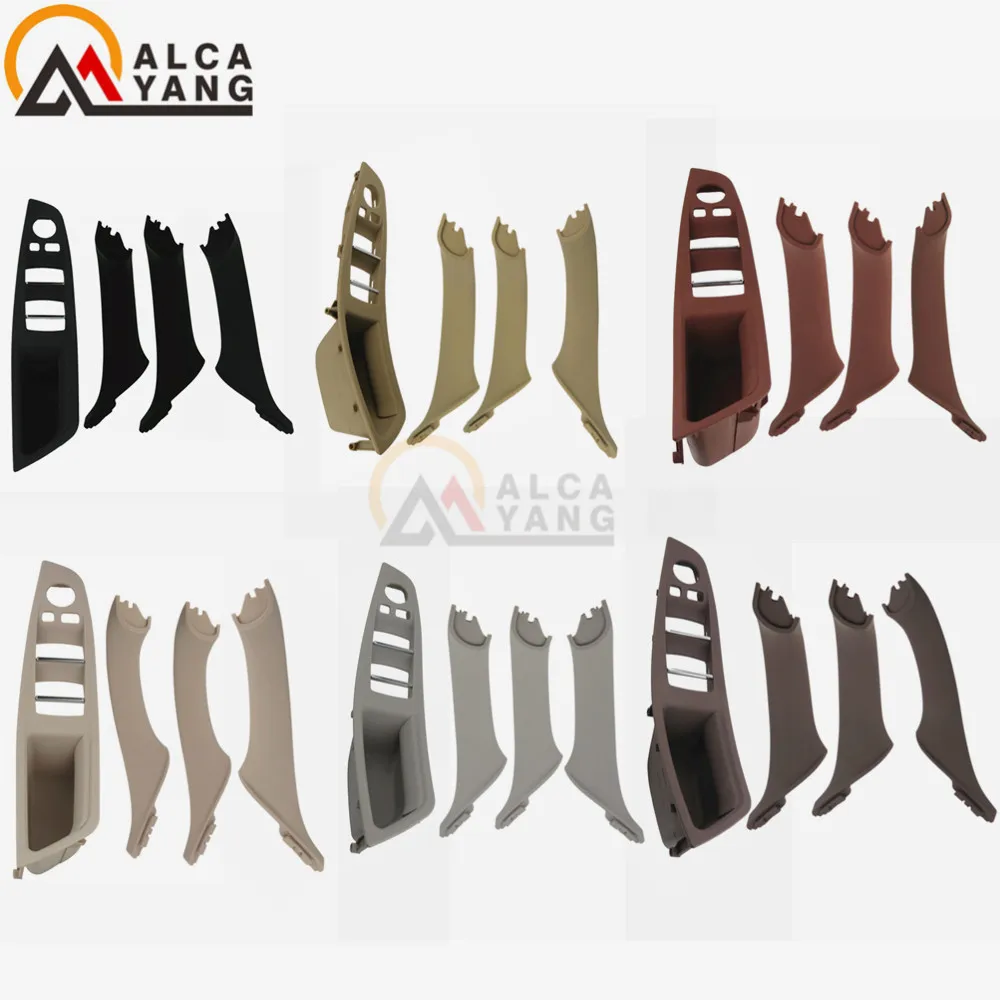 Best Left Hand Drive LHD For BMW 5 series F10 F11 Gray Beige Black Car Interior Inner Door Handle Panel Pull Trim Cover