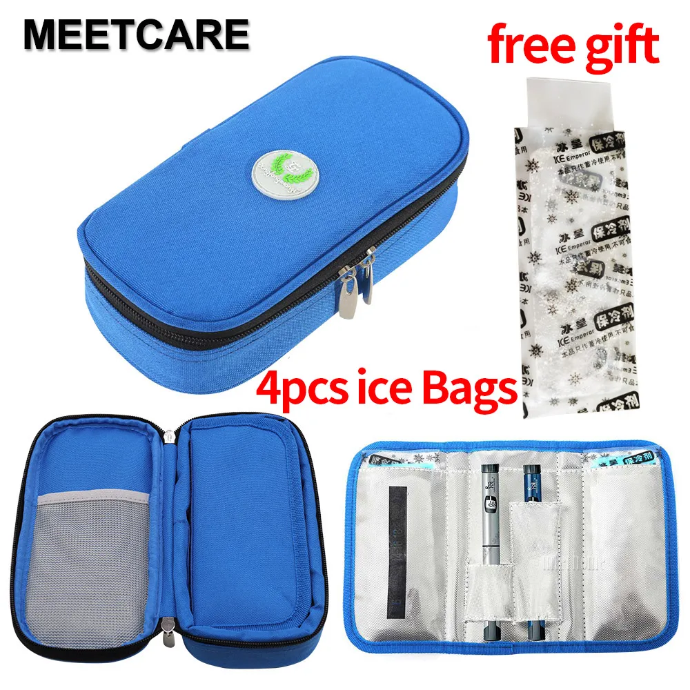 

Portable Insulin Cooler Travel Bag Insulated Diabetic Insulin Travel Case Bolsa Termica 600D Aluminum Foil Pill Box Ice Bag