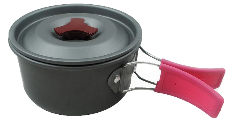 BRS-151 aleación de aluminio al aire libre camping Cookware pot pan tazón 1-2 personas para la caza que acampa traving