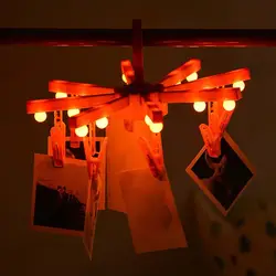 Светодиодный Ночные огни вешалка творческий пластиковая складная вешалка зажимы для фотографии свадебное фото держатель вечерние стене