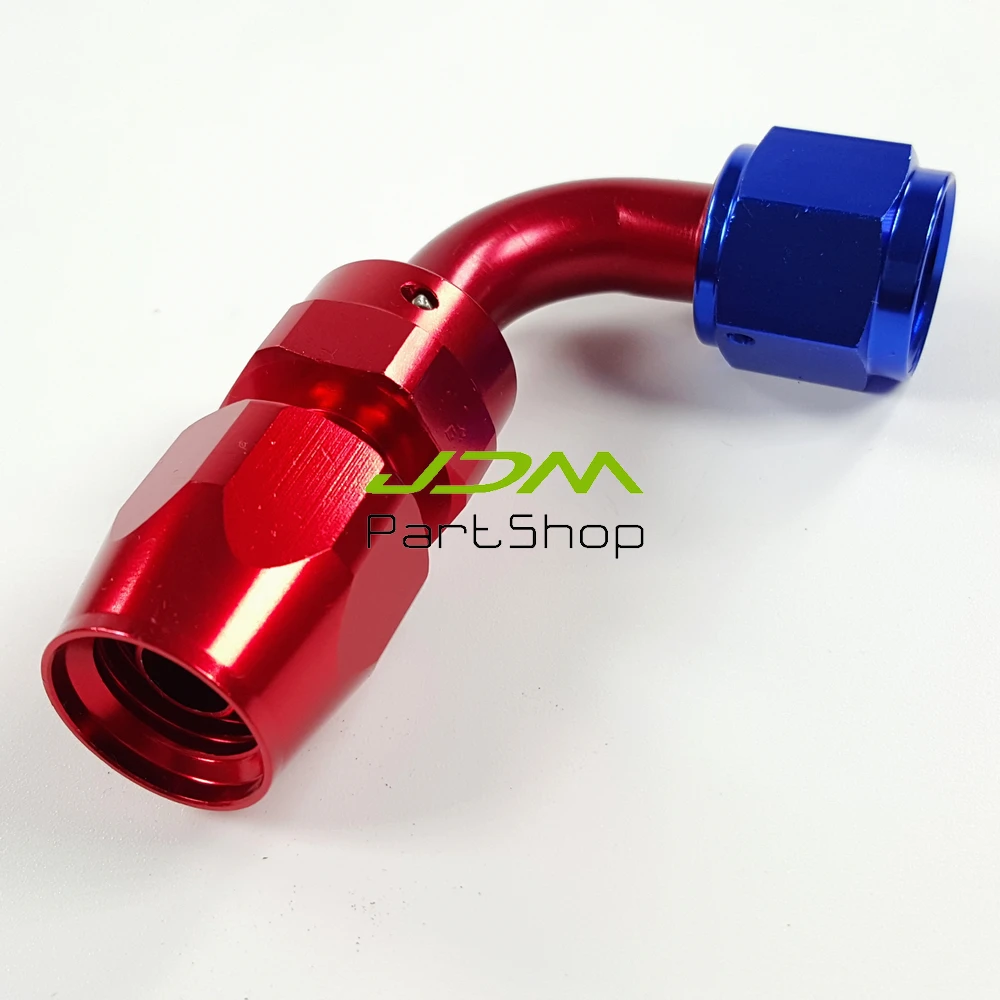 Aluminum AN10 10AN Fitting 90 Degree Swivel Oil Fuel Line Hose End AN