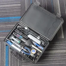 YI HUA 8858-I 8858+ 908D EU/US 650 Вт ЖК-Регулируемая электронная Тепловая фена паяльная станция BGA сварочные инструменты